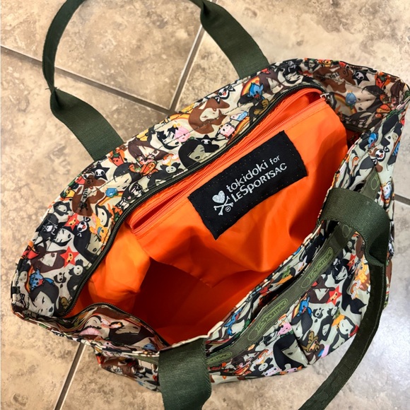 LeSportsac x Toki Doki Handbag - Cammo Playground Orange (Summer 2006) - Picture 3 of 6